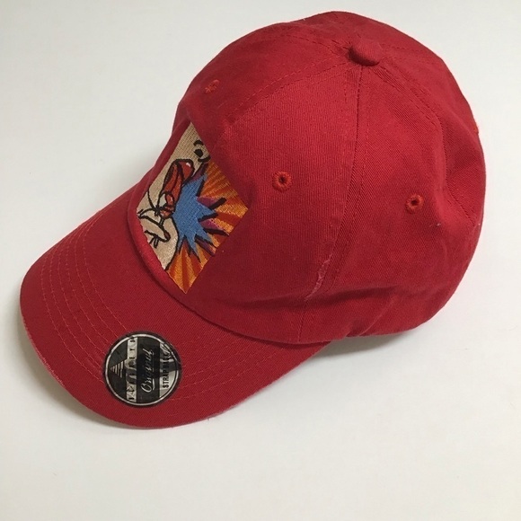 The Black Keys Rock Band Hat Strap Back Cap Red Canvas Lollipop Adjusts RARE NEW - Picture 9 of 12
